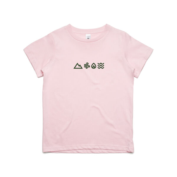 Kids Be in Your Element Tee - Pink Thumbnail